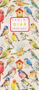 Monatskalender - Klára - laminiert - Vögel